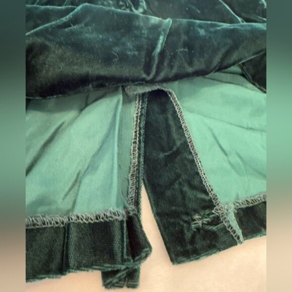 Vintage Jessica McClintock Gunne Sax velvet lace midi dress long sleeve SZ 13 - Picture 5 of 14